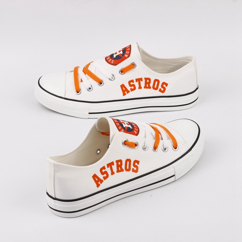 Women's Houston Astros Repeat Print Low Top Sneakers 005